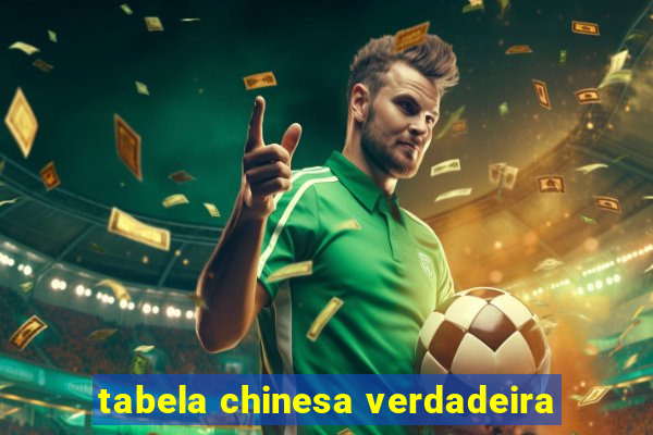 tabela chinesa verdadeira